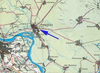 mapa panceva