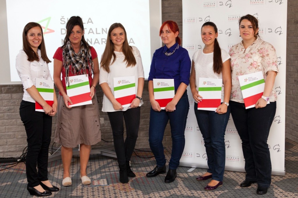 Students of SCF Digital Journalism School: Ljubinka Ljujić, Marija Vučić, Vanja Kolar, Dragana Prica, Dunja Stojković i Aldina Luinović