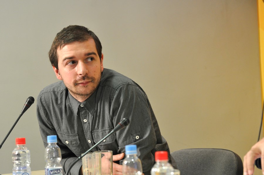 Stevan Dojčinović, glavni urednik KRIK-a, foto: Medija centar Beograd